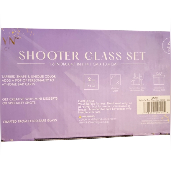 Purple Shot Glass Set by Baylyn - Picture 3 of 3